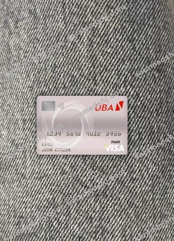 Cameroon UBA bank visa debit card photolook front